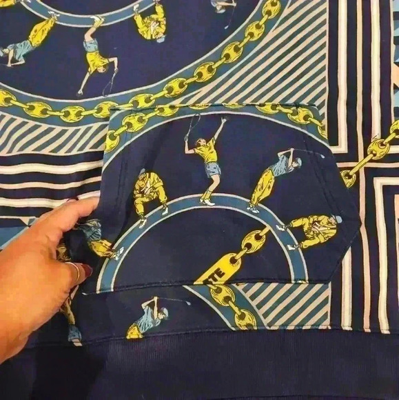 Lacoste Live RARE Unisex Gold Digger Limited Edition Streetwear Hoodie L - Picture 7 of 13